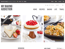 Tablet Screenshot of mybakingaddiction.com